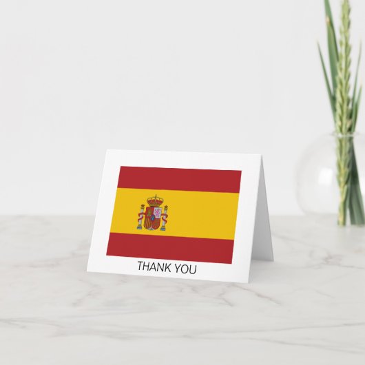 Spain Flag Dankeskarte (Vorderseite)