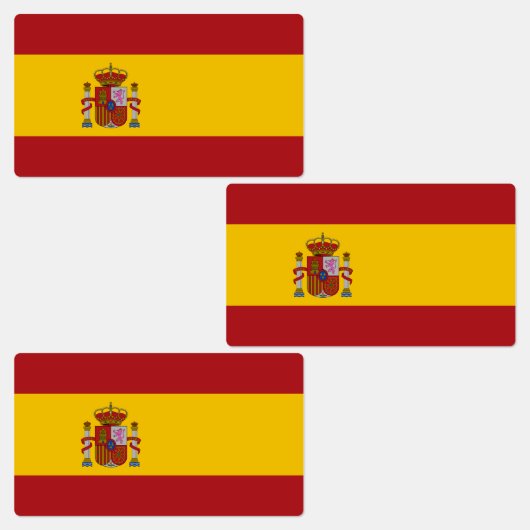 Spain Flag Etiketten (Gruppe)
