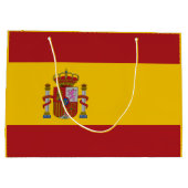 Spain Flag Große Geschenktüte (Rückseite)