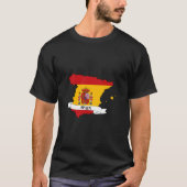 spain flag map T-Shirt (Vorderseite)