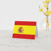 Spain Flag Notecard Karte (Gelbe Blume)