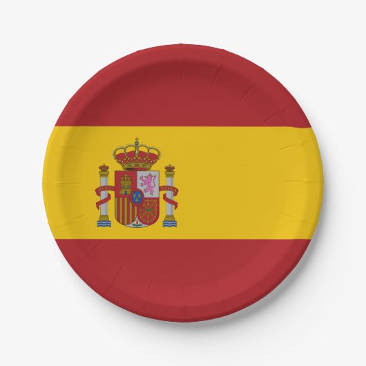 Spain Flag Pappteller (Vorderseite)
