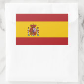 Spain Flag Rechteckiger Aufkleber (Tasche)