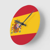 spain flag runde wanduhr (Winkel)