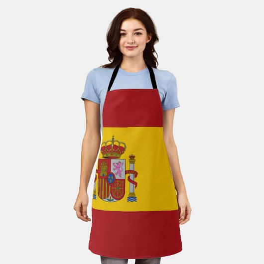 Spain Flag Schürze (Getragen)