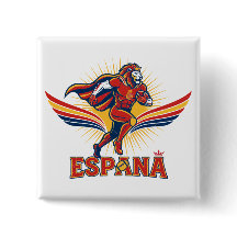 Spain Football Lion Hero National Pride Action Art