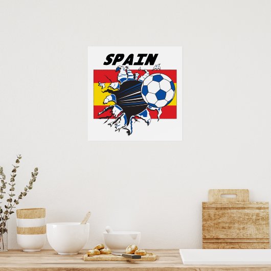 Spain Futbol Poster (Küche)