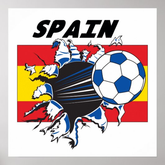 Spain Futbol Poster (Vorne)