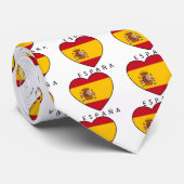 Spain Heart with black ESPANA Krawatte (Gerollt)