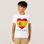 Spain Heart with black ESPANA T-Shirt (Vorne ganz)