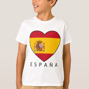 Spain Heart with black ESPANA T-Shirt