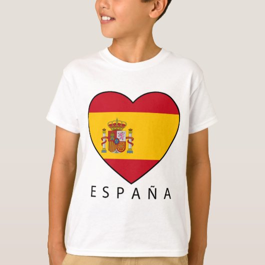 Spain Heart with black ESPANA T-Shirt (Vorderseite)