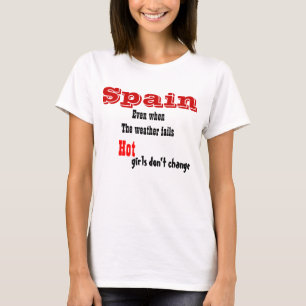 Spain Hot Girl T-Shirls T-Shirt