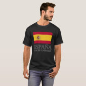 Spain Illa De Cabrera Flag Travel Europe Holiday T-Shirt (Vorne ganz)