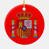 Spain* kundenspezifische Weihnachtsverzierung Keramik Ornament (Hinten)