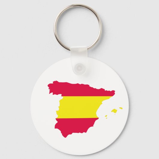 Spain Map Flag Schlüsselanhänger (Vorderseite)