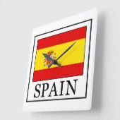 Spain Quadratische Wanduhr (Winkel)