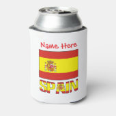 Spain Spanish Flag Personalized Dosenkühler (Kanne Rückseite)
