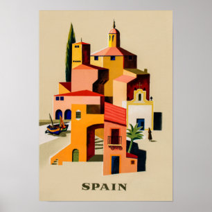 Spain travel poster