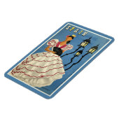 SPAIN Vintage Reisemagnet Magnet (Linke Seite)