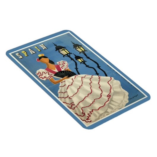 SPAIN Vintage Reisemagnet Magnet (Rechte Seite)