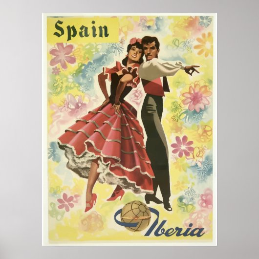 Spain Vintage Travel Poster (Vorne)