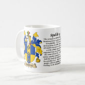 Spalding, der Ursprung, die Bedeutung und das Kaffeetasse (Vorderseite Links)