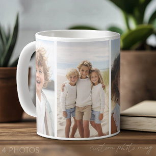 Spalte 5 Fotocollage - Dünnes vertikales modernes Kaffeetasse