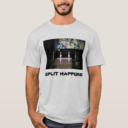 Spalte geschieht im Bowling T-Shirt (Vorderseite)