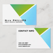 Spalte-Raumabdeckung der Steigung moderne Visitenkarte (Vorne/Hinten)