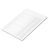 Spalte Rechnungsführer 2 Notizblock (angewinkelt)