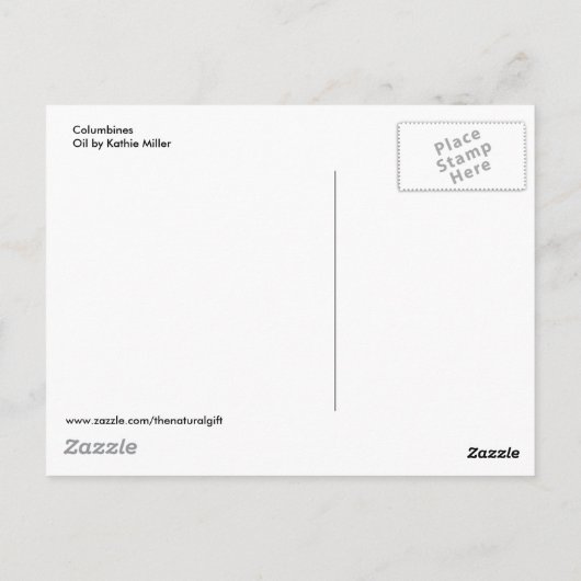 Spalten Postkarte (Rückseite)