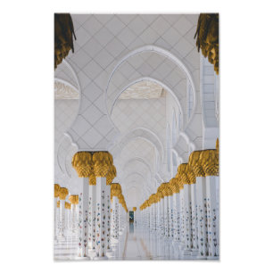 Spalten Scheichs Zayed Grand Mosque, Abu Dhabi Fotodruck