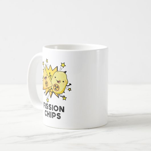 Spaltung Chips Funny Physical Food Puff Kaffeetasse (Vorderseite Links)