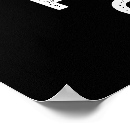 Spaltung Chips Funny Physical Food Pun Dark BG Poster (Ecke)