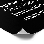 Spam Information Security Awareness Poster (Ecke)