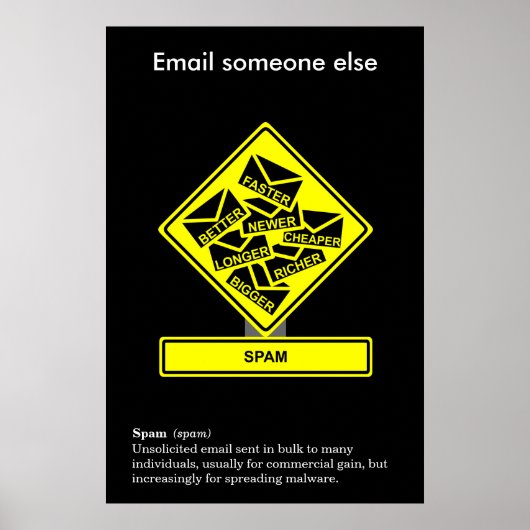 Spam Information Security Awareness Poster (Vorne)