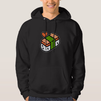 Spam Musubi Food Instruction Diagramm Japanisch Ha Hoodie