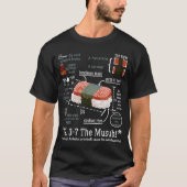 Spam Musubi Food Instruction Diagramm Japanisch Ha T-Shirt (Vorderseite)