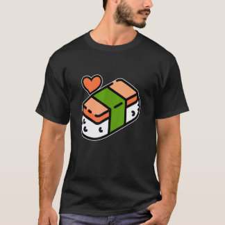 Spam Musubi Food Instruction Diagramm Japanisch Ha T-Shirt