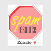 Spam Resource Die Cut Sticker (Blatt)