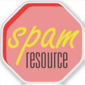 Spam Resource Die Cut Sticker (Vorderseite)
