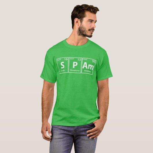 Spam (S-P-AM) Regelmäßige Schreibweise von Element T-Shirt (Vorne ganz)