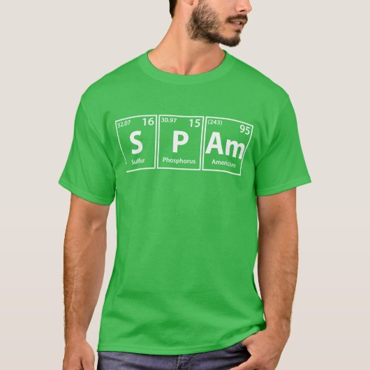 Spam (S-P-AM) Regelmäßige Schreibweise von Element T-Shirt (Vorderseite)