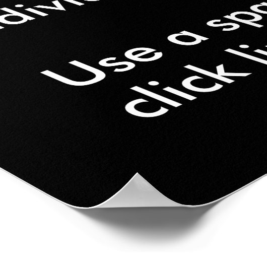 Spam Security Awareness Poster (Ecke)