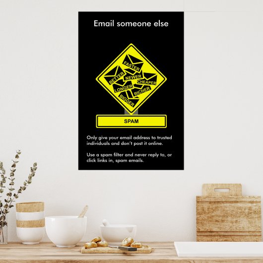 Spam Security Awareness Poster (Küche)