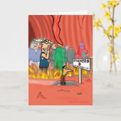 Spammer in Hell Cartoon - Funny Birthday Karte (Gelbe Blume)