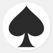 Span-Symbol Runder Aufkleber (Vorderseite)