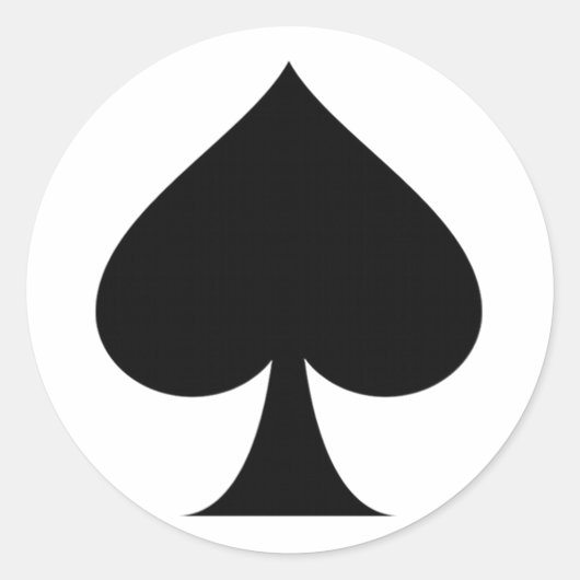 Span-Symbol Runder Aufkleber (Vorderseite)