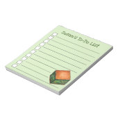 Spanakopita Griechisch Food Spinach Feta Phyllo Pi Notizblock (Rotiert)